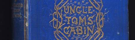 Photograph of binding of Uncle Tom's Cabin E395
