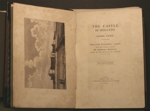 Photo of Walpole's The Castle of Otranto, title pages